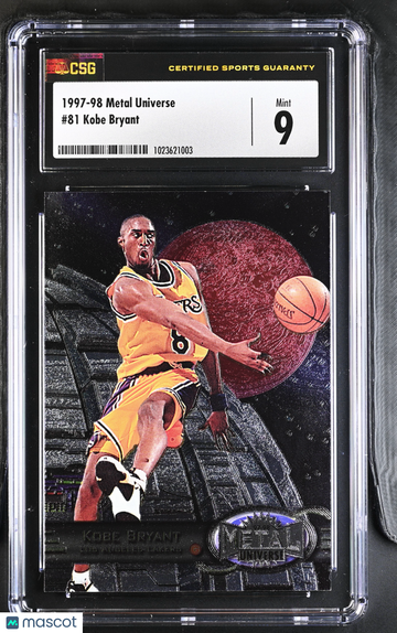 1997-98 Metal Universe Kobe Bryant #81 CGC 9
