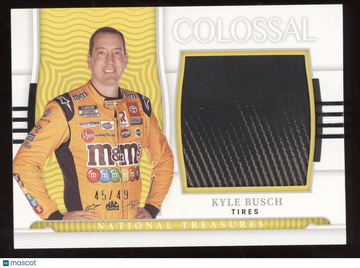 2022 Panini National Treasures Colossal Kyle Busch #RUF-KYB /49 Race-worn/used material Tires