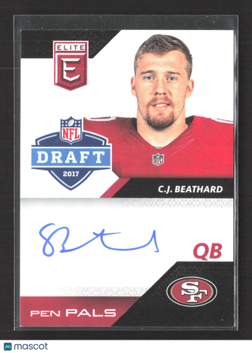 2017 Panini Donruss Elite Pen Pals C.J. Beathard #PP-CJ Auto
