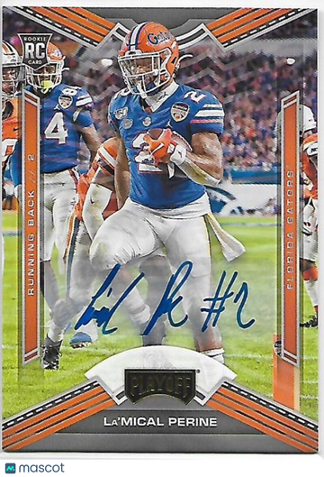 2020 Panini Chronicles Draft Picks La'Mical Perine #18 Autograph Florida Gators