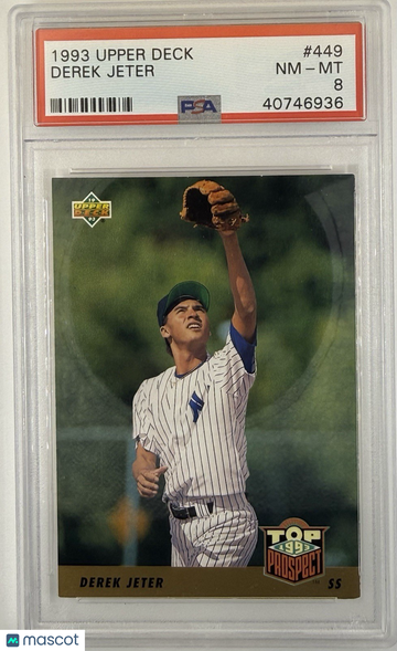 1993 Upper Deck Derek Jeter #449 Rookie PSA 8