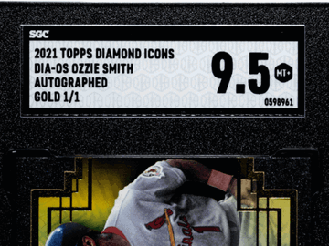 2021 Topps Diamond Icons Ozzie Smith #DIA-OS Autograph Gold SGC 9.5