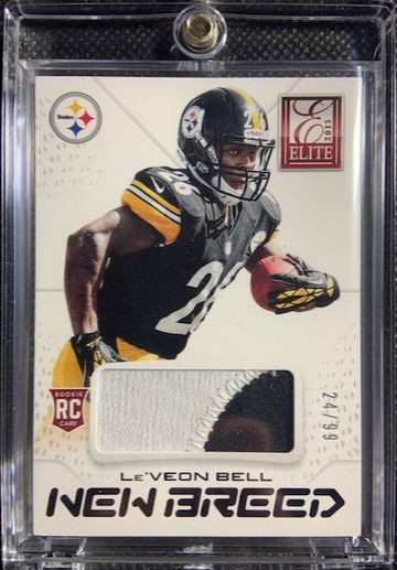 2013 Elite New Breed #28 Le'Veon Bell RC 2-Color Rookie Jersey Patch /99 Relic