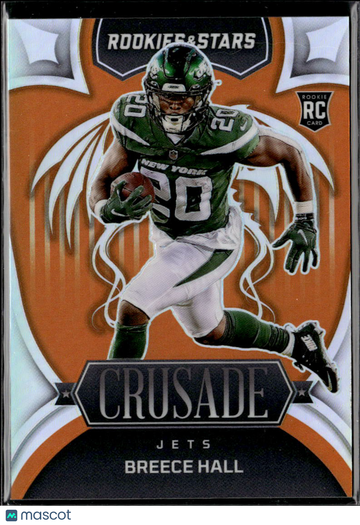 Breece Hall 2022 Panini Rookies & Stars Crusade Orange /25 New York Jets