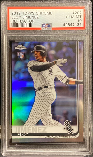 2019 Topps Chrome Refractor Eloy Jimenez PSA 10