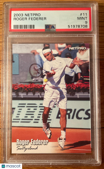 2003 NETPRO Roger Federer #11 PSA 9 Mint