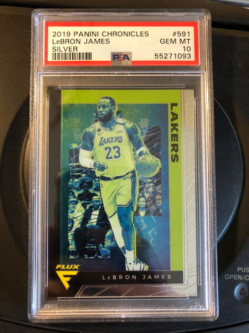 2019-20 Lebron James Panini Chronicles Flux Silver 591 PSA 10 LA Lakers