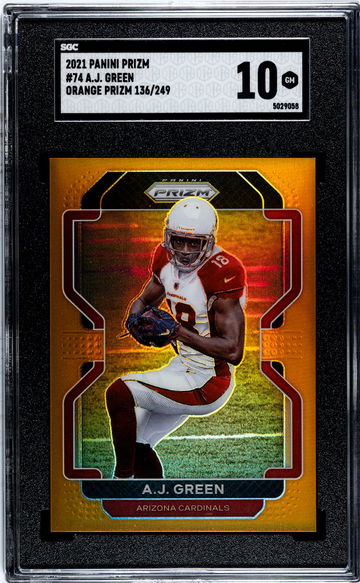 2021 Panini Prizm Orange A.J. Green #74 /249 SGC 10