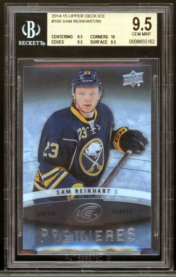 2014-15 Upper Deck Ice #160 Sam Reinhart /99 BGS 9.5 Gem-Mint