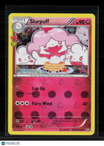 Pokemon 2016 Generations Slurpuff #RC20/RC32