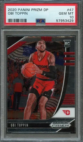 2020 Panini Prizm Draft Picks Obi Toppin #47 PSA 10
