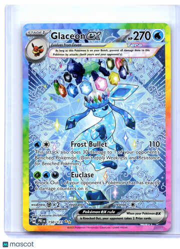 Prismatic Evolutions Glaceon ex Holo Special Illustration Rare #150/131