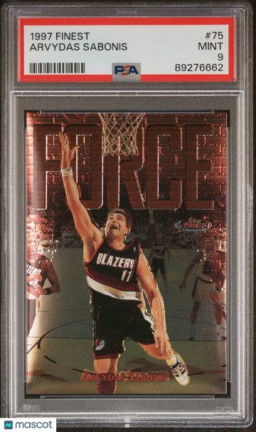 1997 Finest Arvydas Sabonis #75 PSA 9