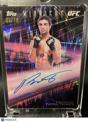 2026 Topps Midnight UFC Payton Talbott #HZS-PT Horizon Signatures /75