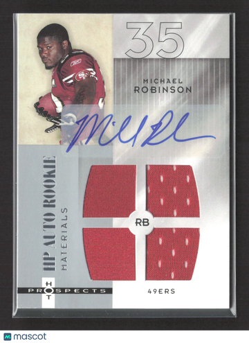2006 Fleer Hot Prospects Michael Robinson #219 Event-Worn Materials Auto