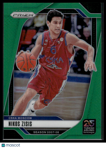 2025 Prizm Euroleague Nikos Zisis #31 Green