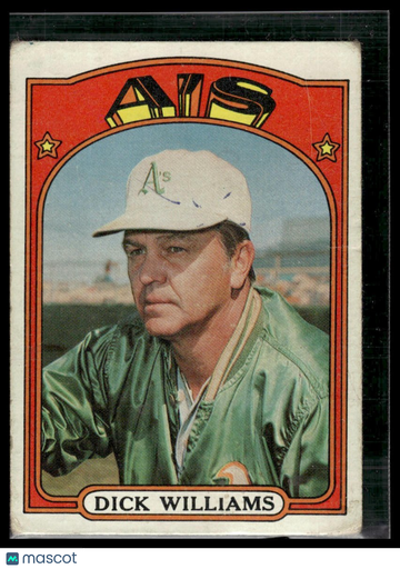 1972 Topps Dick Williams #137