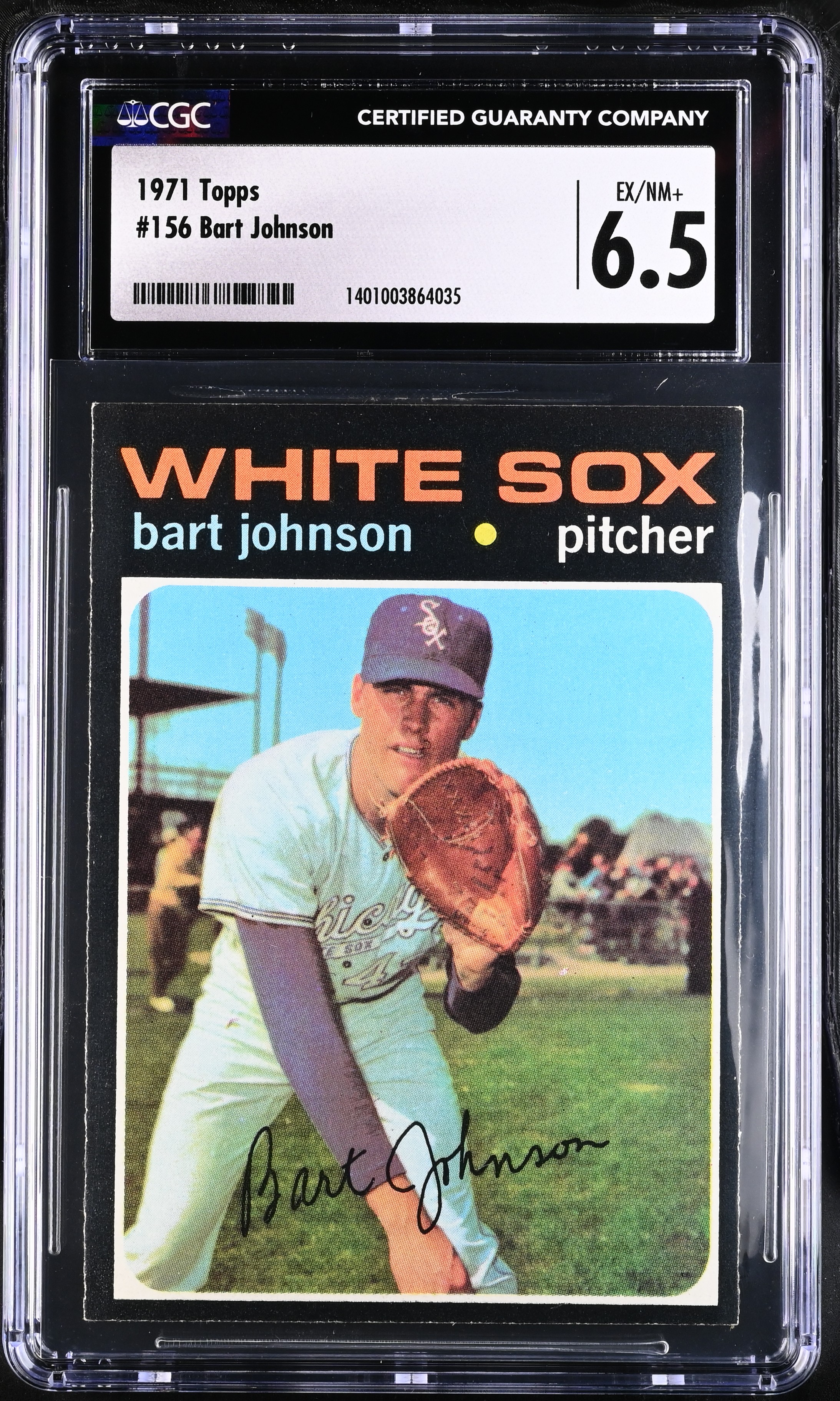 1971 Topps Bart Johnson #156 CGC 6.5 P1365
