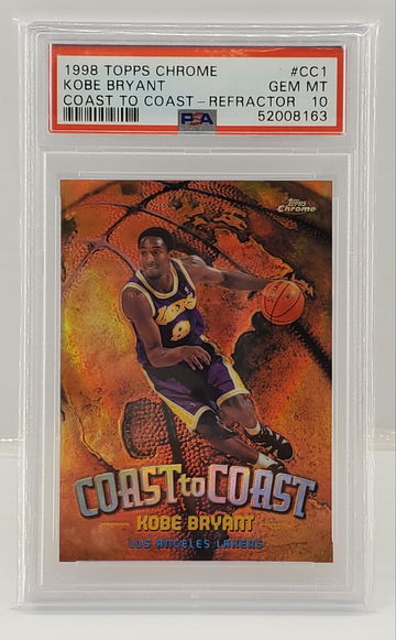 1998 TOPPS CHROME COAST TO COAST REFRACTOR KKBE BRYANT GEM MINT PSA 10