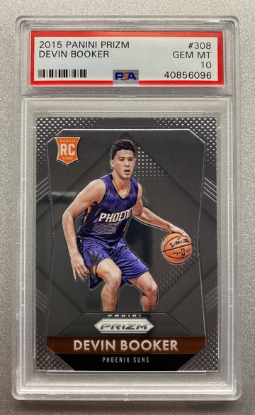 DEVIN BOOKER 2015 PANINI PRIZM ROOKIE CARD PSA 10 GEM MINT 