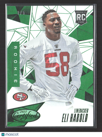 2015 Panini Certified Eli Harold #142 Emerald /6 RC