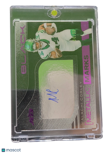 2025 Panini Black Metallic Marks Malachi Corley #MMK-MCY /99