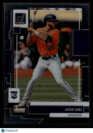 2022 Panini Chronicles Jose Siri #6 Clearly Donruss RC