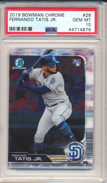 2019 Bowman Chrome #26 Fernando Tatis Jr Rc PSA 10 44714876