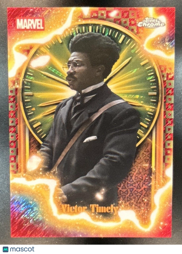 Near Mint 2025 Topps Chrome Marvel Studios TVA Pruning Red Shimmer Refractor #TVA-18