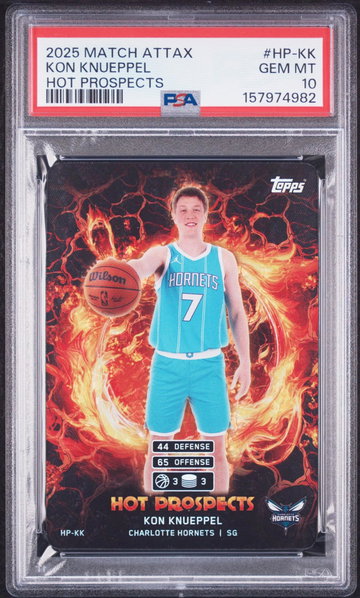 2025 Topps Match Attax Kon Knueppel #HP-KK PSA 10