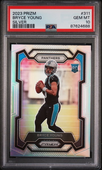 2023 Panini Prizm Silver Rookie RC Bryce Young #311 PSA 10