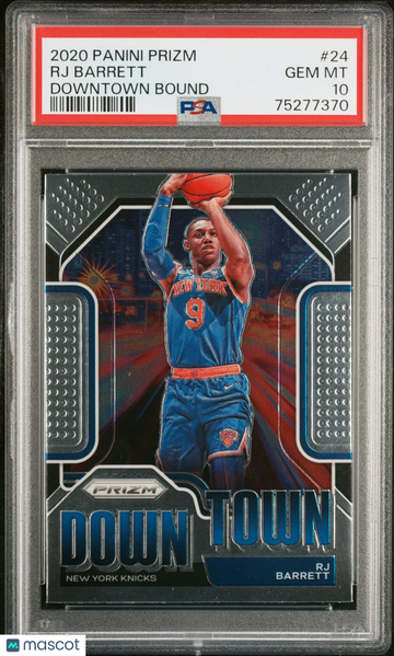 2020 Panini Prizm Downtown Bound RJ Barrett #24 PSA 10