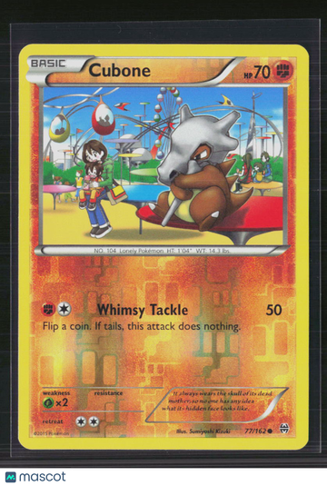 2015 BREAKthrough Cubone Reverse Holo #77/162