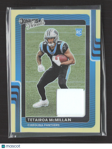 2025 Panini Donruss Optic Football Donruss Threads Prizm Tetairoa McMillan #DTBH-TMN RC Memorabilia