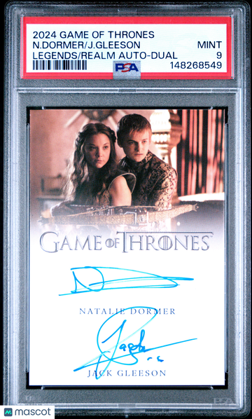 2024 Rittenhouse Game Of Thrones: Legends Of The Realm Autographs Jack Gleeson Natalie Dormer PSA 9