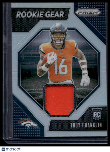 2024 Panini Prizm Rookie Gear Troy Franklin #RG-TFN Silver Prizm Jersey Patch RC