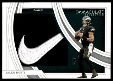 2022 Panini Immaculate Collection IL-JHU Jalen Hurts Insignias /5 Eagles