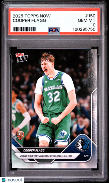 2025 Topps Now Cooper Flagg #150 PSA 10