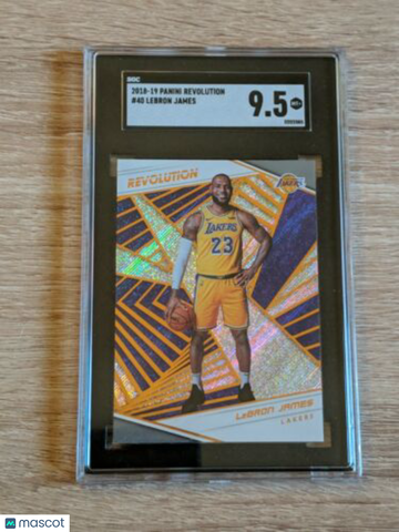 2018-19 Panini Revolution LeBron James #40 FINISH PANINI REFRACTOR REVOLUTION SPARKLE 9.5