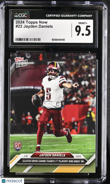 2024 Topps Now Jayden Daniels #22 CGC 9.5