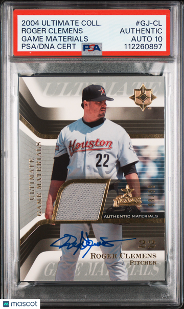 2004 Ultimate Collection Game Materials Roger Clemens #GJ-CL PSA A Auto 10