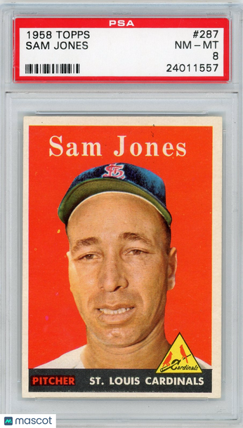 1958 Topps Sam Jones #287 PSA 8