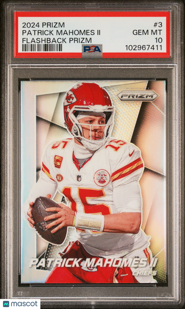 2024 Panini Prizm Prizm Flashback Patrick Mahomes II #3 PSA 10