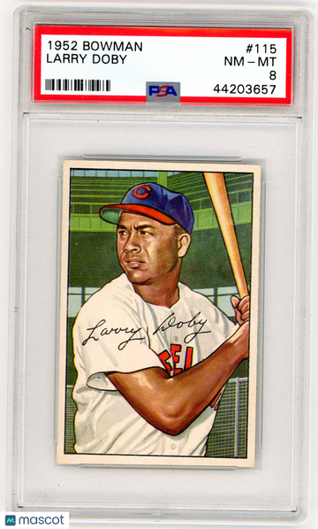 1952 Bowman Larry Doby #115 PSA 8