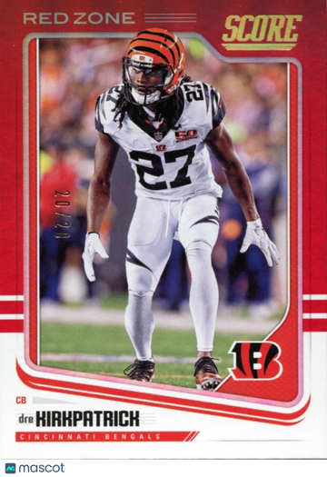 Dre Kirkpatrick 2018 Score Cincinnati Bengals