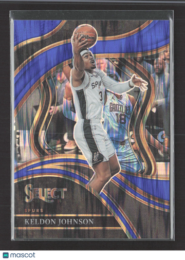 2024 Panini Select Courtside Keldon Johnson #261 Blue Prizm 53/99