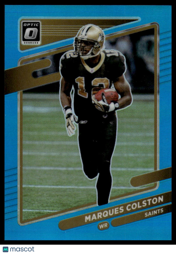 2021 Donruss Optic Marques Colston #168 Aqua SN