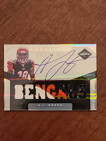 2011 Panini Limited AJ Green Rookie Auto 19/25