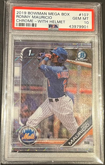 Ronny Mauricio 2019 Bowman Mega PSA 10