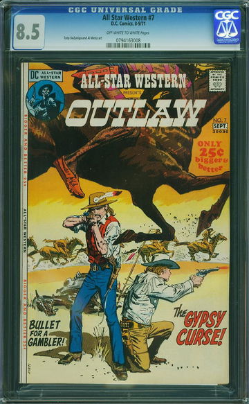 ALL STAR WESTERN #7, CGC 8.5 VF+